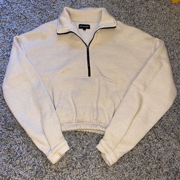 Pretty Little Thing Oversized Front Zip Sweatshirt - Picture 1 of 4